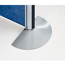 Standfuß für Alu Klett Stellwand, weißaluminium