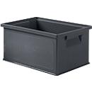 Stapelbak 14/6-3, 7 l, gerecyclede kunststof, ijzergrijs, 20 stuks 
