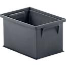 Stapelbak 14/6-4, 2,5 l, gerecyclede kunststof, ijzergrijs, 40 stuks 