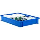 Stapelbak serie 14/6-2F, van polypropyleen, met verzonken handgreep, inhoud 8 L, blauw