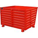 Stapelbare kiepbak BSK 150, rood