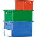Stapelkasten Serie 14/6-1 - Polypropylen - mit Griffmulde - 71L - blau