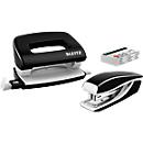 Stapler + hole punch WOW 5561 SET, black