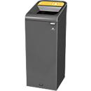 Station de tri Rubbermaid Configure, pour le plastique, avec fixation magnétique, L 495 x P 367 x H 975 mm, 57 l, jaune