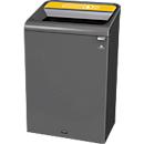 Station de tri Rubbermaid Configure, pour le plastique, avec fixation magnétique, L 495 x P 610 x H 975 mm, 125 l, jaune