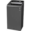 Station de tri Rubbermaid Configure, pour les déchets résiduels, avec fixation magnétique, L 495 x P 489 x H 975 mm, 87 l, noir