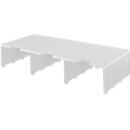 Station de tri styrodoc Jumbo styro®, format C4, 1 étage/3 rangées/3 compartiments, gris