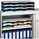 Station de tri styrodoc Standard styro®, format C4, 3 étages/3 rangées/9 compartiments, gris/bleu
