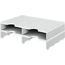 Station de tri styrodoc Standard styro®, format C4, unité d'extension, gris/gris