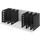 Station de tri Styrorac styro®, 8 cloisons de séparation, organisation flexible, noir