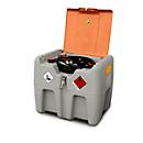 Station-service mobile CEMO DT-Mobil Easy pompe électrique CENTRI SPF30, pistolet automatique, couvercle à charnière, 210 l, polyéthylène, L 785 x P 595 x H 685 mm