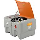 Station-service mobile Pompe électrique CEMO 12V, 40l/min, pistolet automatique, couvercle à charnière, polyéthylène, simple paroi, L 118 x P 80 x H 71 mm
