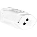 Steckdosenadapter brennenstuhl® T13, für den Innenbereich, Spannung 230 V/10 A, IP20, Kunststoff, weiss