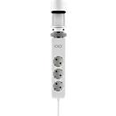 Steckdosenleiste Olympia IOIO SL 3000, 3-fach + 2 x USB-A und 1 x USB-C, Kabellänge 1,5 m, Polypropylen, weiß
