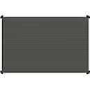 Stecktafel Ultradex Planrecord, Wandmontage, 61 waagerechte Schienen, B 1250 x T 22 x H 770 mm, Werkstoff und Aluminium, schwarz