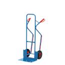 Steekwagen met groot laadvlak, banden van massief rubber
