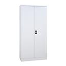 Steel cabinet, 4 shelves, 5 OH, H 1950 x W 920 x D 500 mm, light gray/light gray