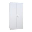 Steel cabinet, 4 shelves, 5 OH, H 1950 x W 920 x D 500 mm, white/white