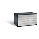 Steel plan cabinet, for formats up to DIN A0, 5 drawers