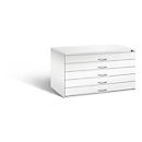 Steel plan cabinet, for formats up to DIN A0, 5 drawers