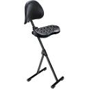 Stehhilfe meychair Futura Light AF-SR-11043, klapp- & sitzhöhenverstellbar, ohne Aufstieghilfe, B 360 x T 220 x H 540-900 mm, Stahl & PU-Schaum, schwarz