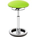 Stehhilfe Sitness HIGH BOB, ergonomisches Sitzen, Sitzhöhe 490 bis 700 mm, apfelgrün, Gestell verchromt