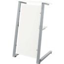 Stehpult SSI Schäfer, Stahlrohr/Spanplatte, B 590 x T 620 x H 1120/1060 mm, weiss