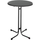 Stehtisch Quickstep - Ø 700 x H 1100 mm - desinfektionsmittelbeständig - weiß oder anthrazit - ohne Sonnenschirmöffnung