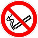 Sticker Roken verboden, Ø 200 mm, 5 stuks