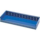 Storage tray, sheet steel, D 485 x H 120 x W 980 mm