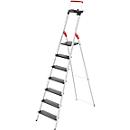 Stufen-Stehleiter Hailo L100 TopLine, EN 131, mit Multifunktionsschale & Haltebügel, bis 150 kg, 7 Stufen