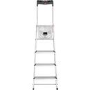 Stufen-Stehleiter Hailo L60 StandardLine, EN 131, mit Multifunktionsschale & Gelenkschutz, bis 150 kg, 4 Stufen