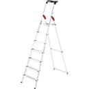 Stufen-Stehleiter Hailo L60 StandardLine, EN 131, mit Multifunktionsschale & Gelenkschutz, bis 150 kg, 7 Stufen