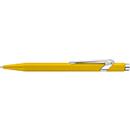 Stylo à bille Caran d'Ache 849 COLORMAT-X, clip métal, mécanisme à poussoir, jaune