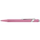 Stylo à bille Caran d'Ache 849 COLORMAT-X, clip métal, mécanisme à poussoir, rose