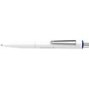Stylo à bille Schneider K3 Biosafe, largeur de trait M, indélébile, bioplastique, corps blanc, couleur d'écriture bleue, 10 pcs