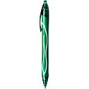 Stylo gel BIC Gel-ocity Quick Dry, mécanisme à pression, corps caoutchouté, épaisseur de trait 0,3 mm, 12 pièces, couleur d'encre vert