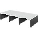 styro® Sortierstation styrodoc Jumbo, DIN C4, 1 Etagen/3-reihig/3 Fächer, schwarz