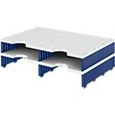 styro® Sortierstation styrodoc Standard, DIN C4, Anbaueinheit, grau/blau