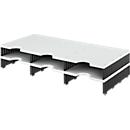 styro® Sortierstation styrodoc Standard, DIN C4, Polysytrol, Anbaueinheit, grau/schwarz