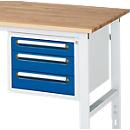 Subestrutura, 1 gaveta x 90 mm + 2 x 120 mm