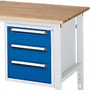 Subestrutura, 2 gavetas x 150 mm + 1 x 180 mm