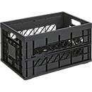 Sunware Klappbox Heavy Duty, Inhalt 45 Liter, Traglast 30 kg, schwarz