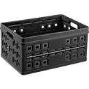 Sunware Square Foldable Box, 46 l capacity, with handle, black