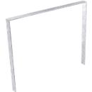 Suporte inclinável WSM, 2 lados, com/ sem tubo de joelho, W 850/ 1000 mm, aço galvanizado, para fixação/ encaixe em betão