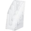 Suporte para folhetos, 4 compartimentos, 1/ 3 DIN A4