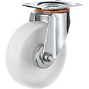 Supplément 2 roulettes directionnelles et 2 roulettes fixes, Ø 108 mm, polyamide,