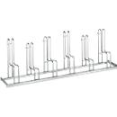 Support à vélos, 1 côté, p. pneus jusqu'à 55 mm de large, l. 2100 x P 1850 x H 740 mm, acier galvanisé, 6 places de stationnement, non monté