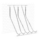 Support à vélos incliné verticalement WSM, 1 côté, p. pneus jusqu'à 60 mm de large, l. 1750 x P 1470 x H 2010 mm, acier galvanisé, pour 5 vélos