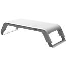 Support d'écran Fellowes Hana™ LT, pour 1 écran jusqu'à 22,6 kg, réglable en hauteur sur 3 positions, avec espace de rangement, L 560 x P 222 x H 102 mm, blanc